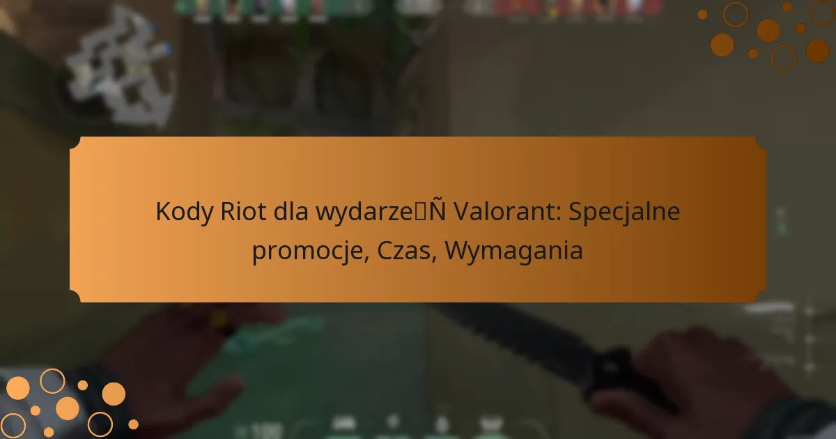 Kody Riot dla wydarzeń Valorant: Specjalne promocje, Czas, Wymagania