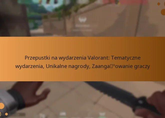 Przepustki na wydarzenia Valorant: Tematyczne wydarzenia, Unikalne nagrody, Zaangażowanie graczy