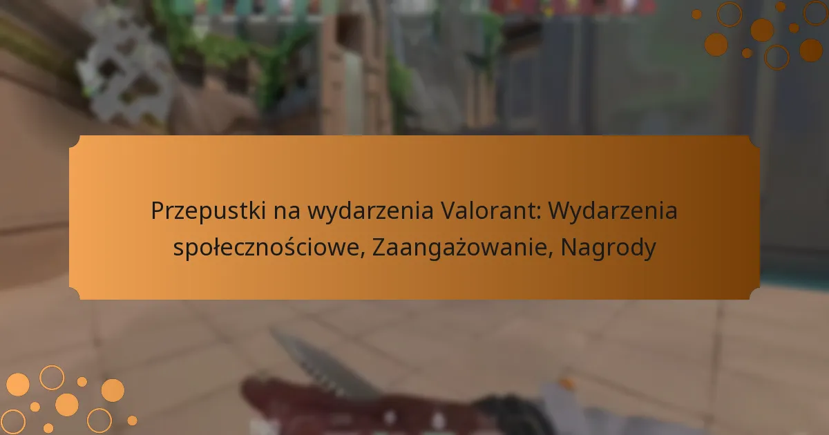 Przepustki na wydarzenia Valorant: Wydarzenia społecznościowe, Zaangażowanie, Nagrody
